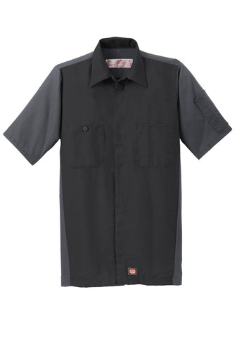 CAMISA RED KAP SY20 PARA TALLER/TRABAJO MANGA CORTA