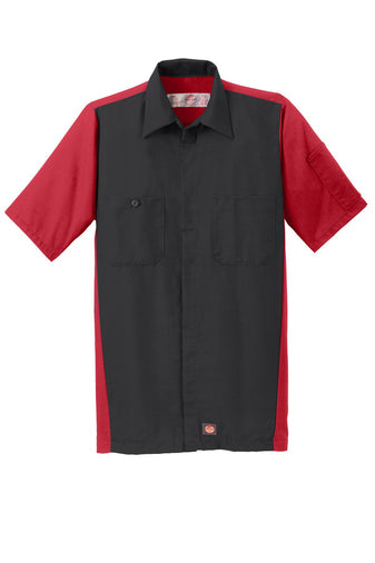 CAMISA RED KAP SY20 PARA TALLER/TRABAJO MANGA CORTA