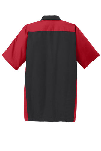CAMISA RED KAP SY20 PARA TALLER/TRABAJO MANGA CORTA