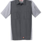 CAMISA RED KAP SY20 PARA TALLER/TRABAJO MANGA CORTA