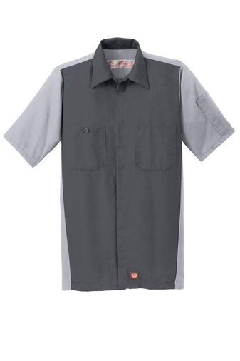 CAMISA RED KAP SY20 PARA TALLER/TRABAJO MANGA CORTA