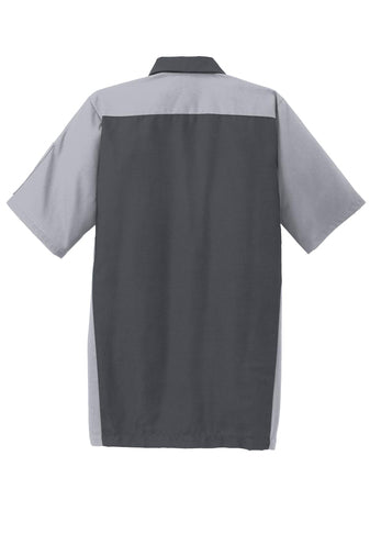 CAMISA RED KAP SY20 PARA TALLER/TRABAJO MANGA CORTA