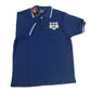 PLAYERA POLO COLEGIO ANGLO AMERICANO SECUNDARIA BLANCA Y AZUL MARINO